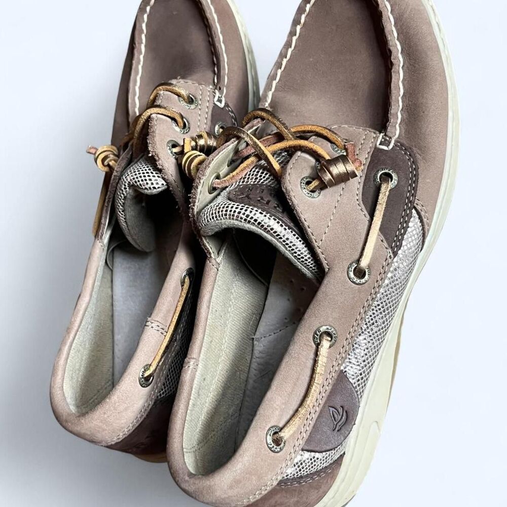 Sperry Women's Brown and Grey Boat-shoes